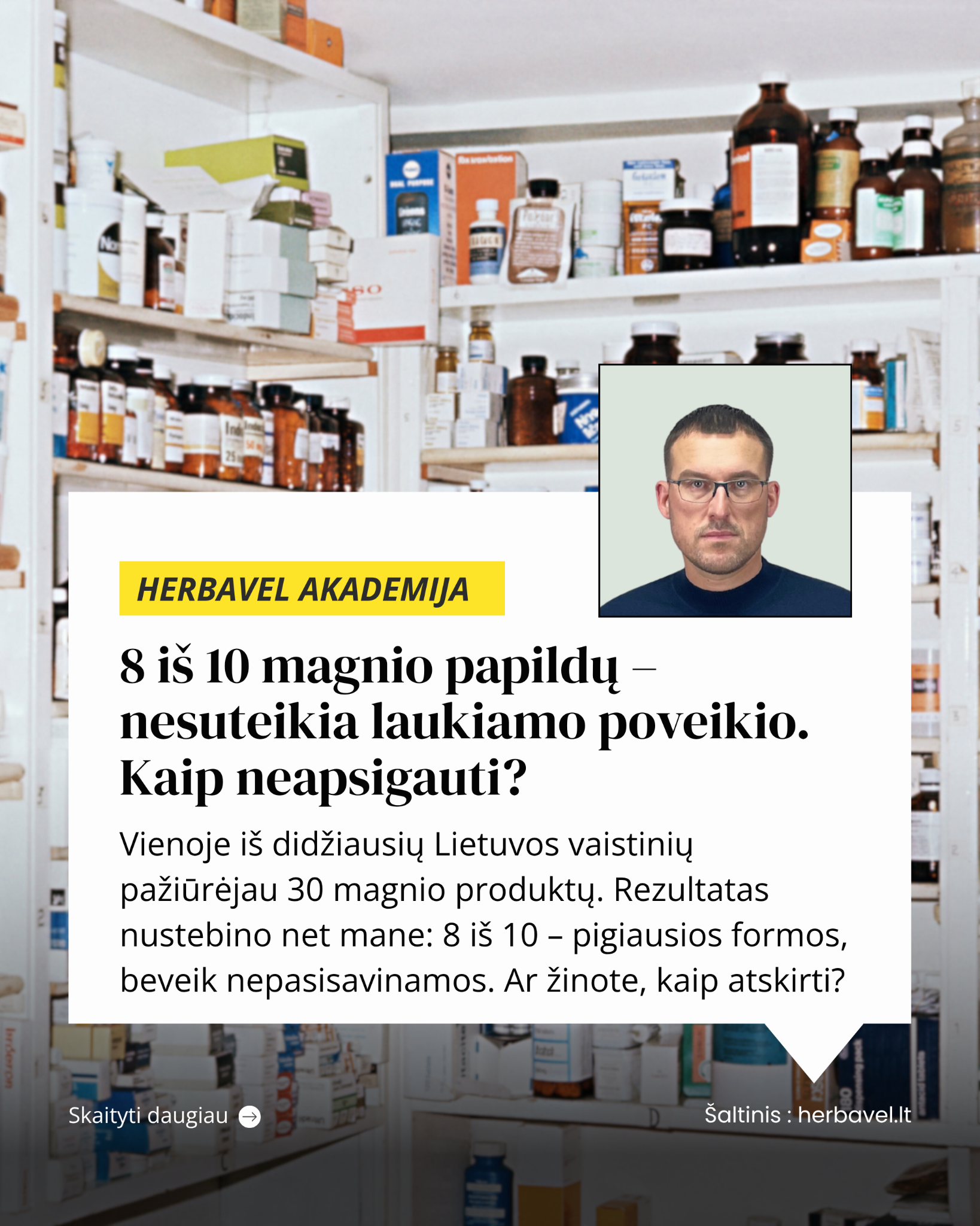 Herbavel Facebook ad: Kaip išsirinkti magnį, kuris veikia.
