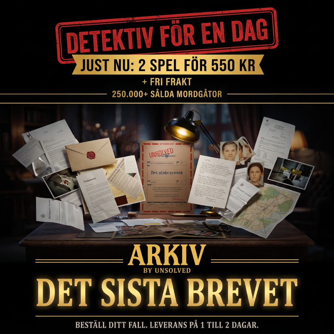 ARKIV by Unsolved - Mordgåtor att lösa hemma Facebook ad