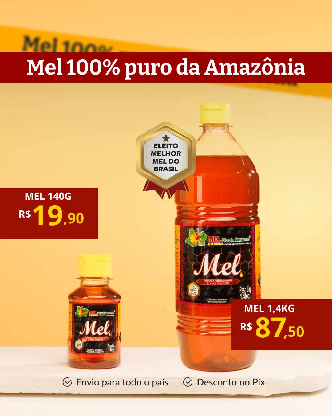 Feira do mel Flor do Amazonas Facebook ad from Jul 8, 2026