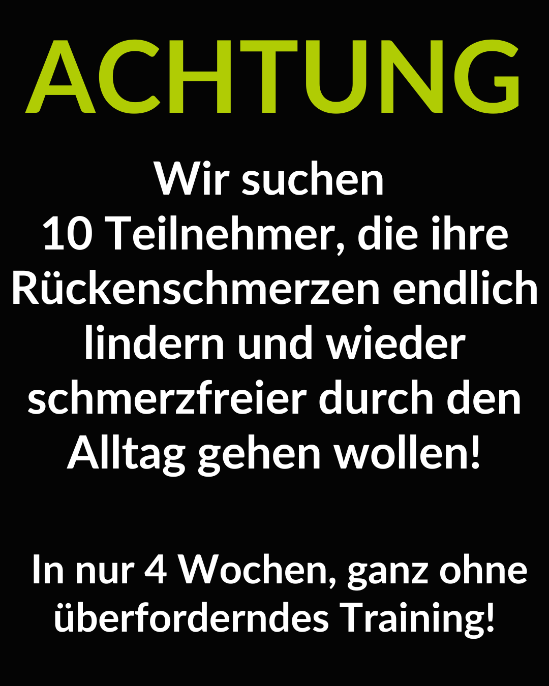 Rückgrat Bruckmühl Facebook ad: Fühlbare Fortschritte in nur 4 Wochen