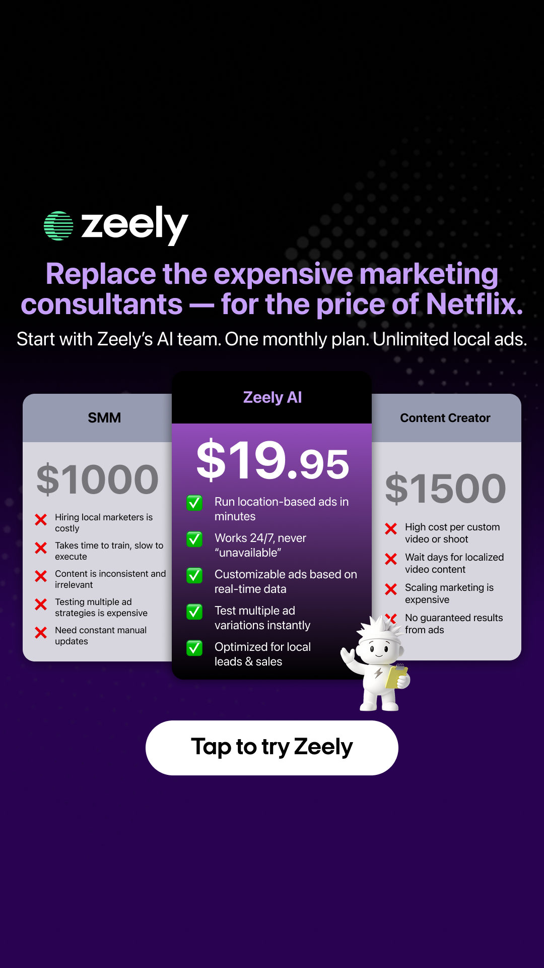 Zeely Facebook ad