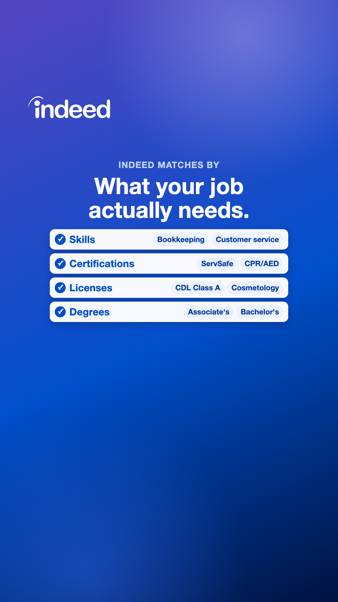 Indeed for Business Facebook ad