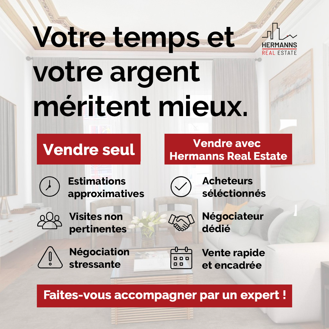 Hermanns Real Estate Facebook ad: Faites appel à Hermanns Real Estate!
