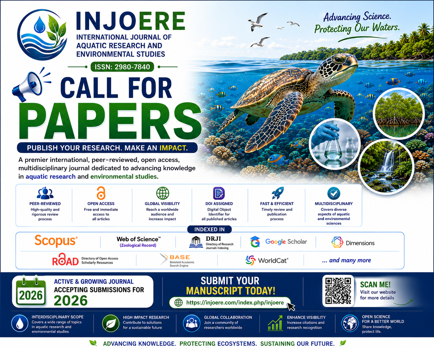 International Journal of Aquatic Research and Environmental Studies Facebook ad: Submit your Article now on the website!