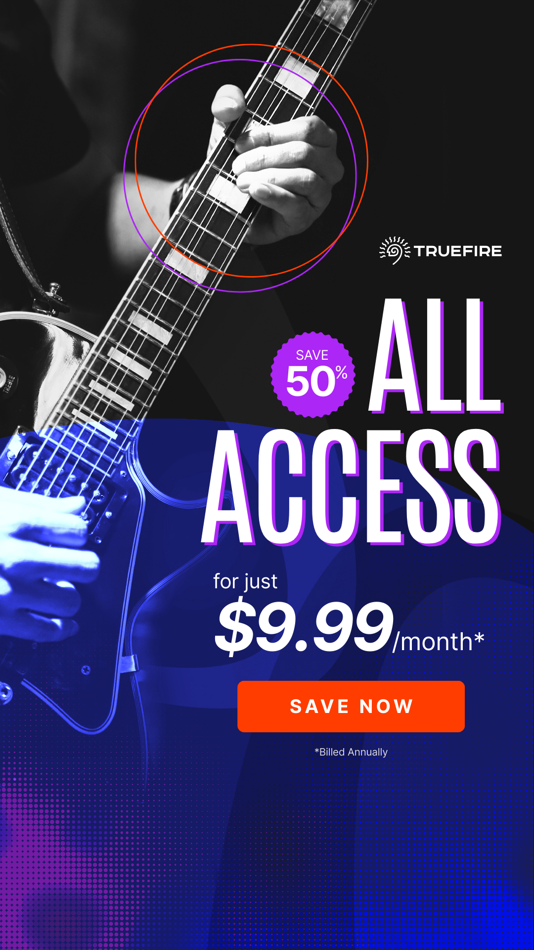 TrueFire Facebook ad
