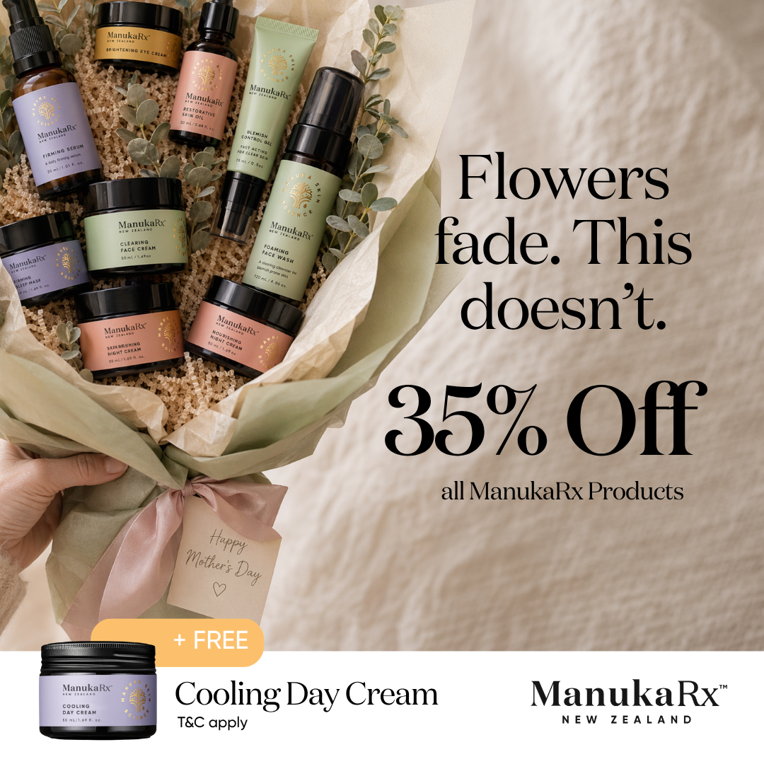 ManukaRx Natural Skincare Facebook ad