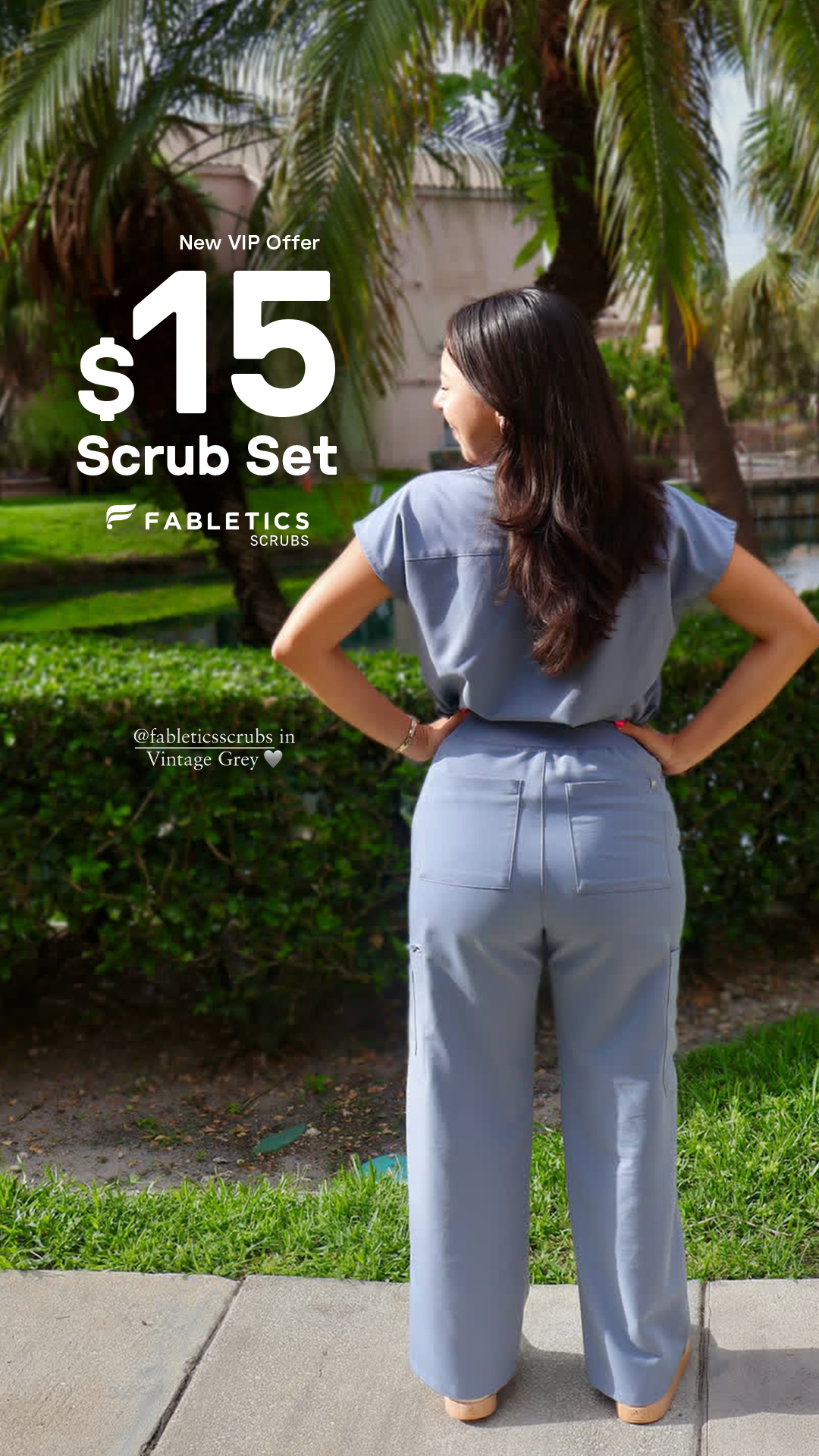 Fabletics Scrubs Facebook ad