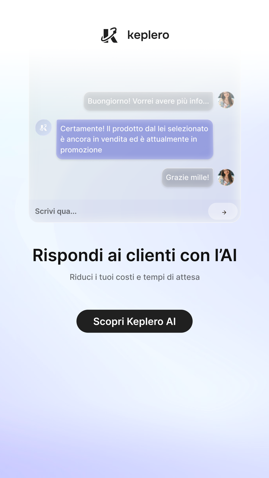 Keplero AI Facebook ad