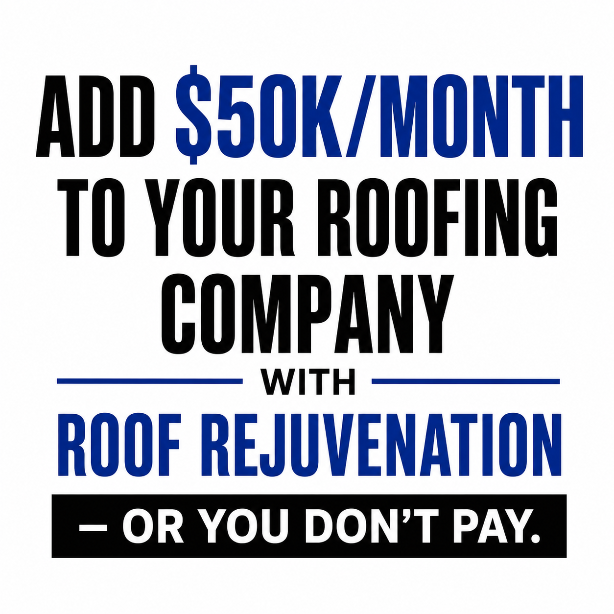 Become a Roof Rejuvenator Facebook ad: Become #1 Dealer