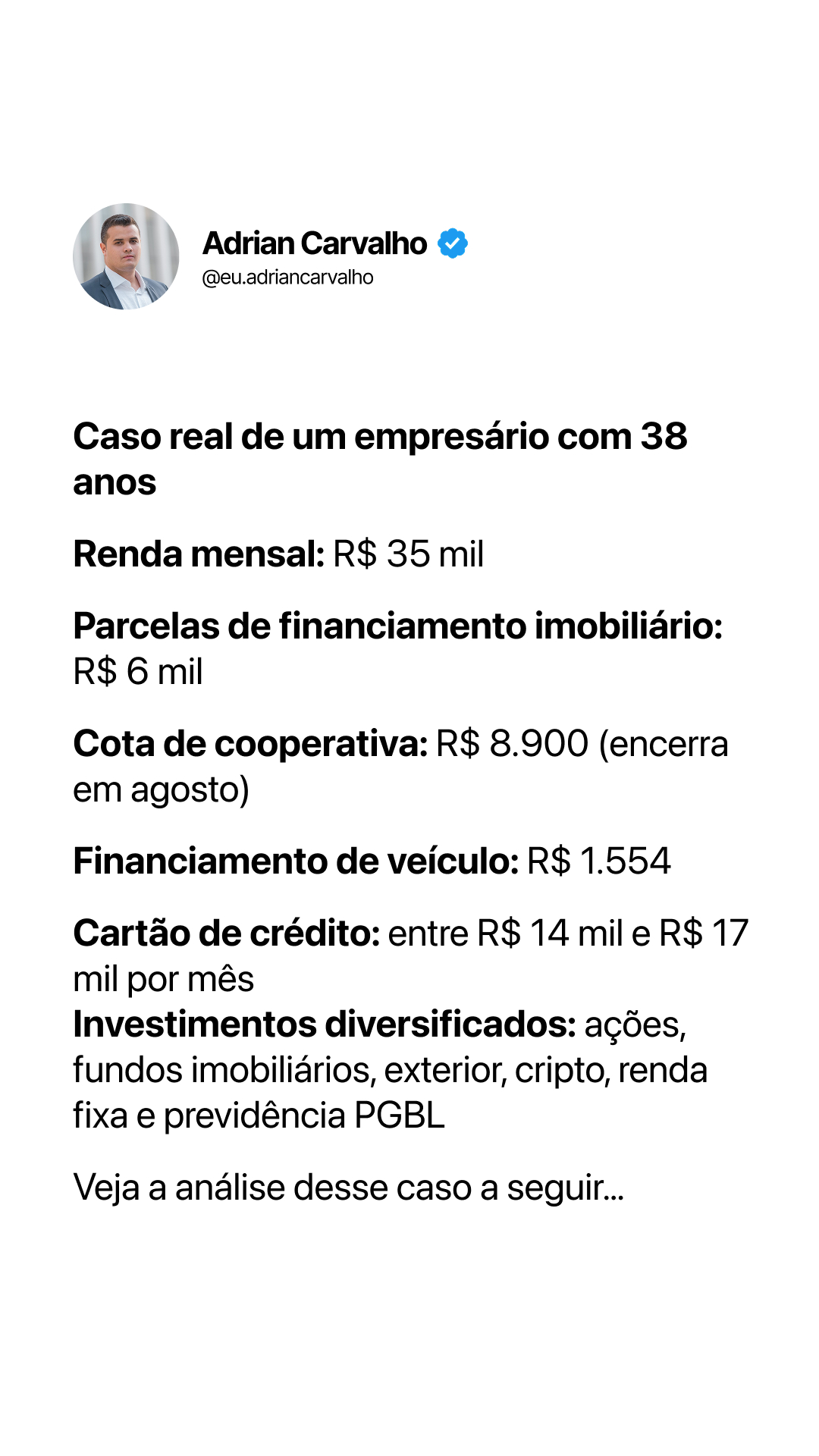 Adrian Carvalho - Patrimônio Exponencial Facebook ad from Apr 27, 2026