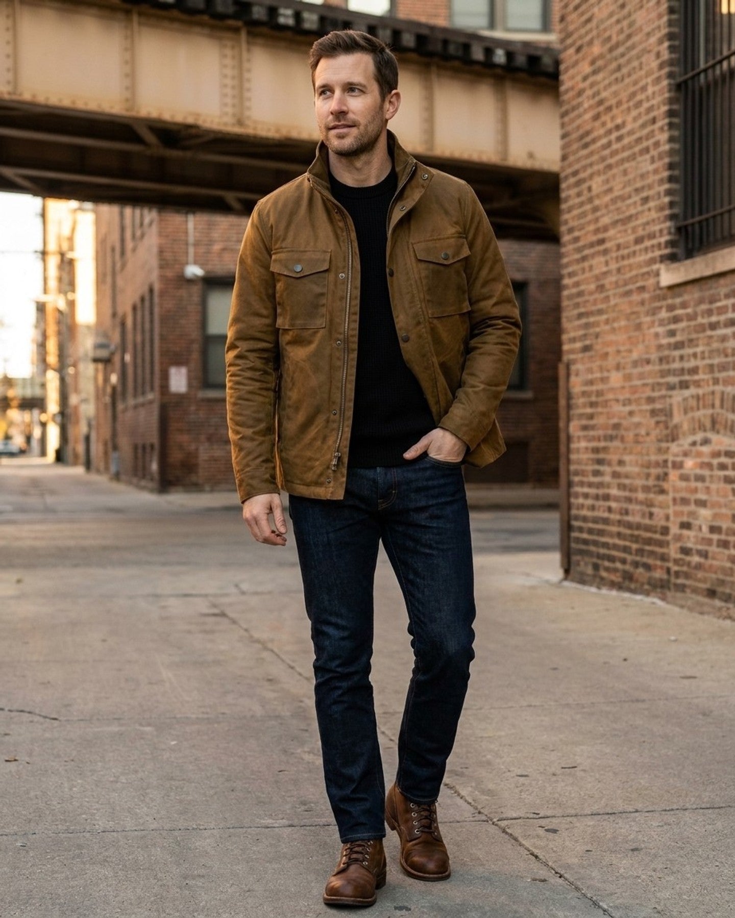 Dearborn Denim & Apparel Facebook ad: Made in Chicago. $79.