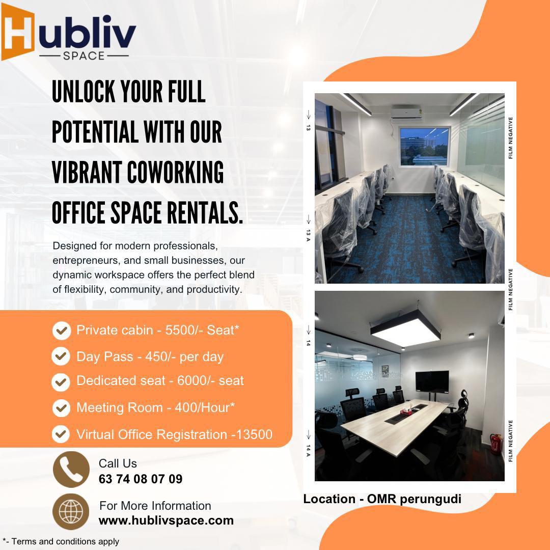 Hubliv Space Pvt Ltd Facebook ad: Professional Workspace for Growing Teams
