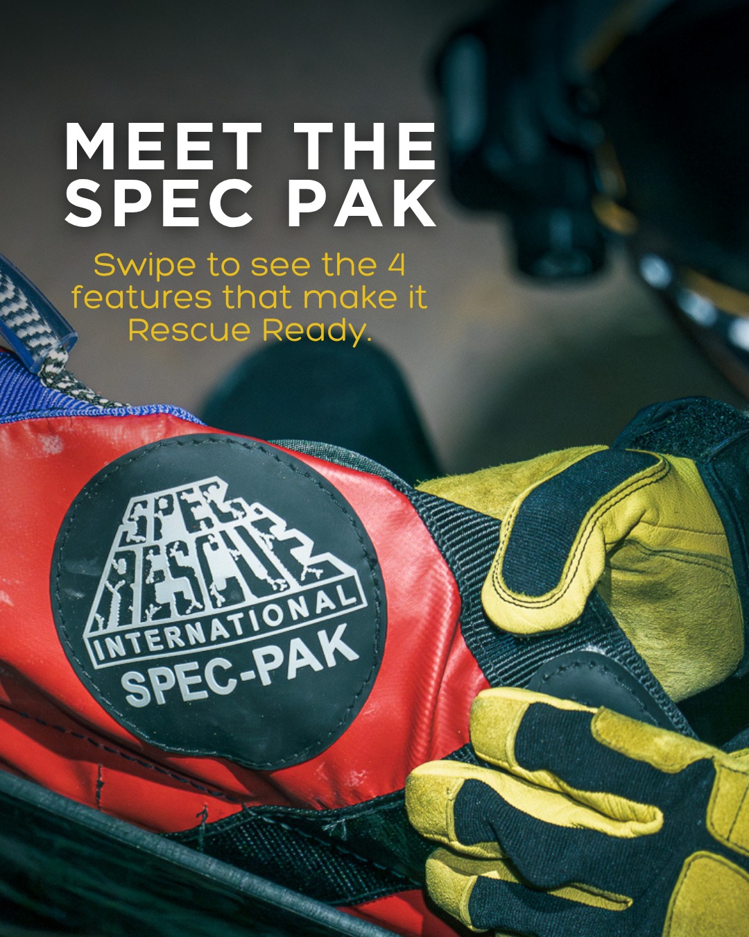 Yates Gear Facebook ad: Meet the Spec Pak, engineered to move patients…