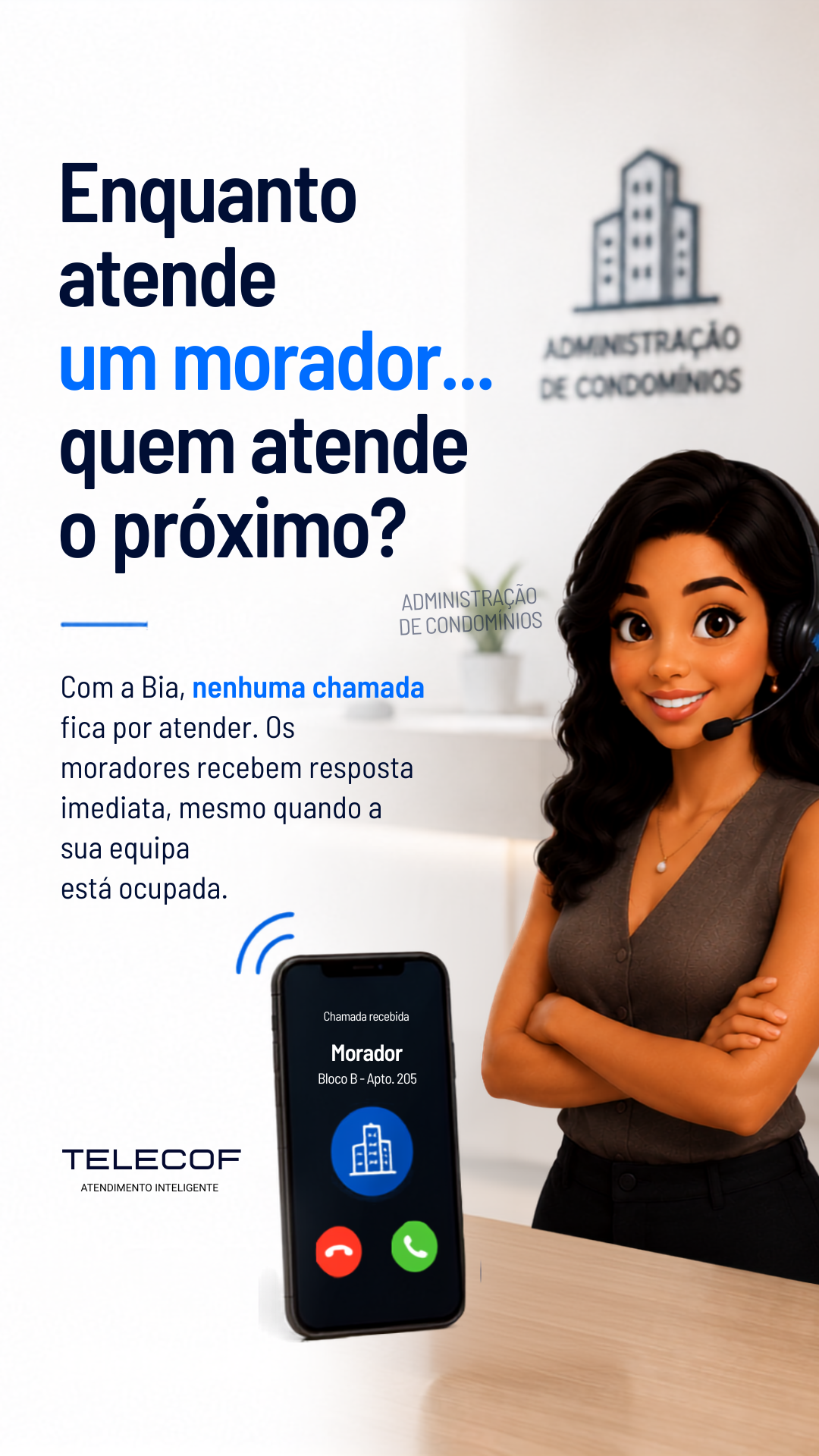 Telecof Facebook ad: Automatize o atendimento da sua empresa com IA
