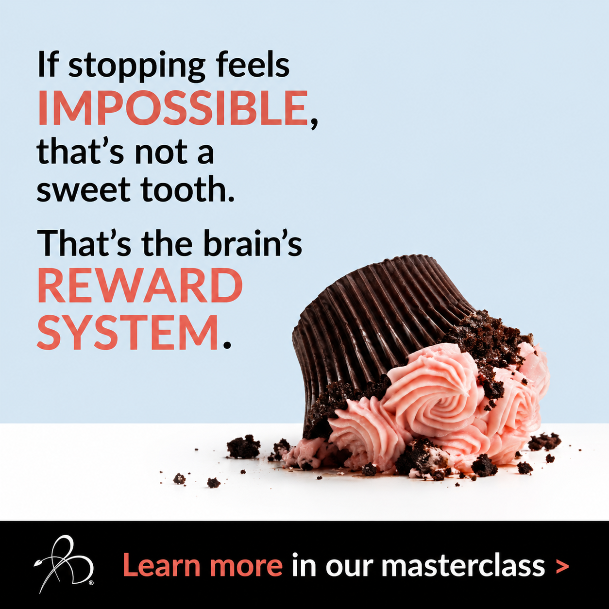 Bright Line Eating Facebook ad: Sugar Cravings Aren't Willpower