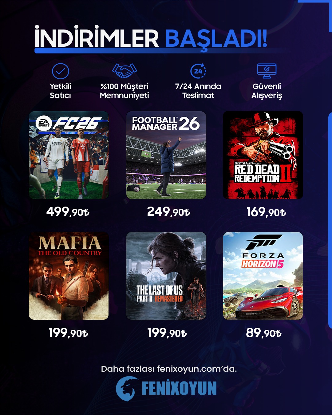 Fenix Oyun Facebook ad: %80'e Varan Efsane Oyun İndirimleri Başladı!
