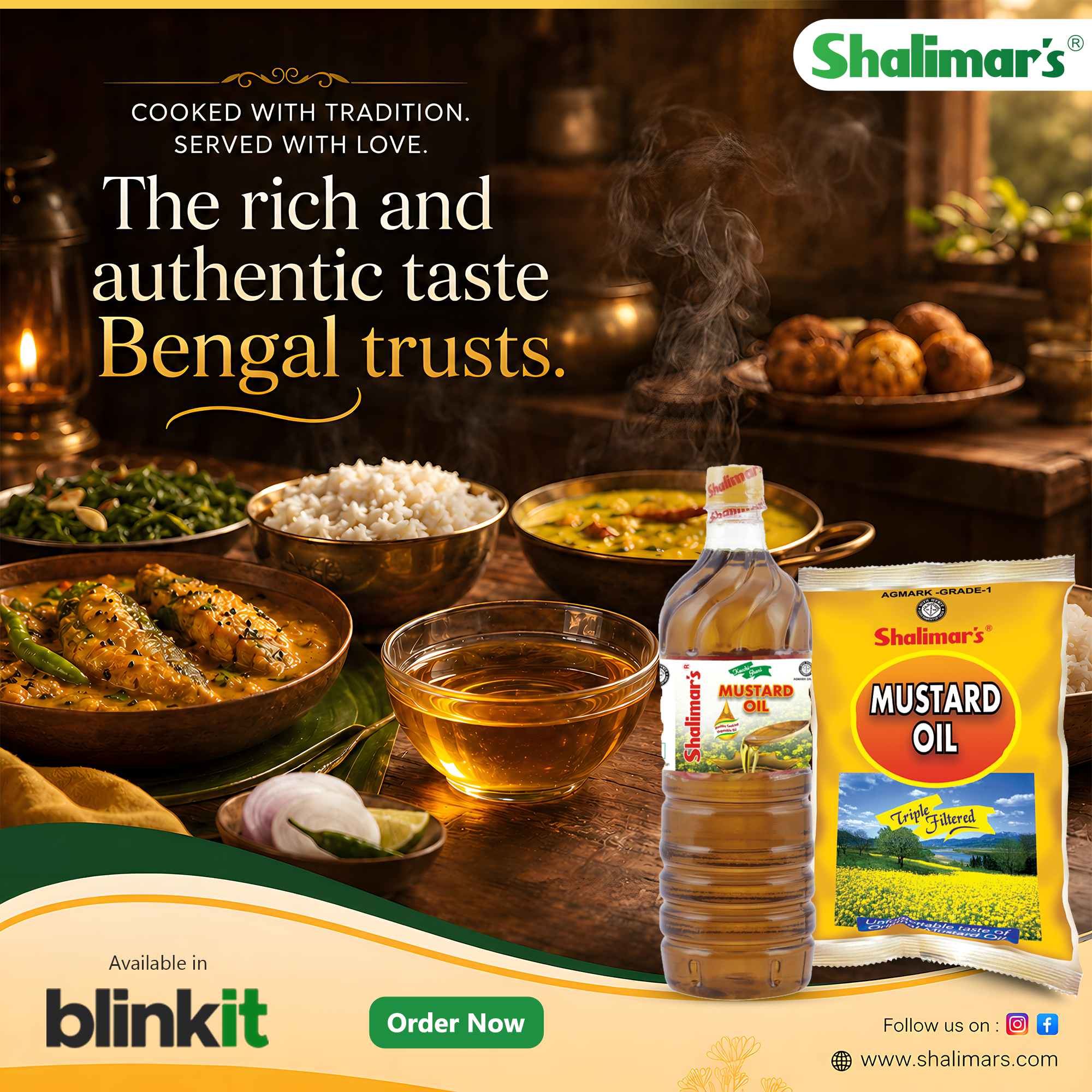 Shalimar’s Facebook ad: From traditional flavours to everyday healthy cooking…