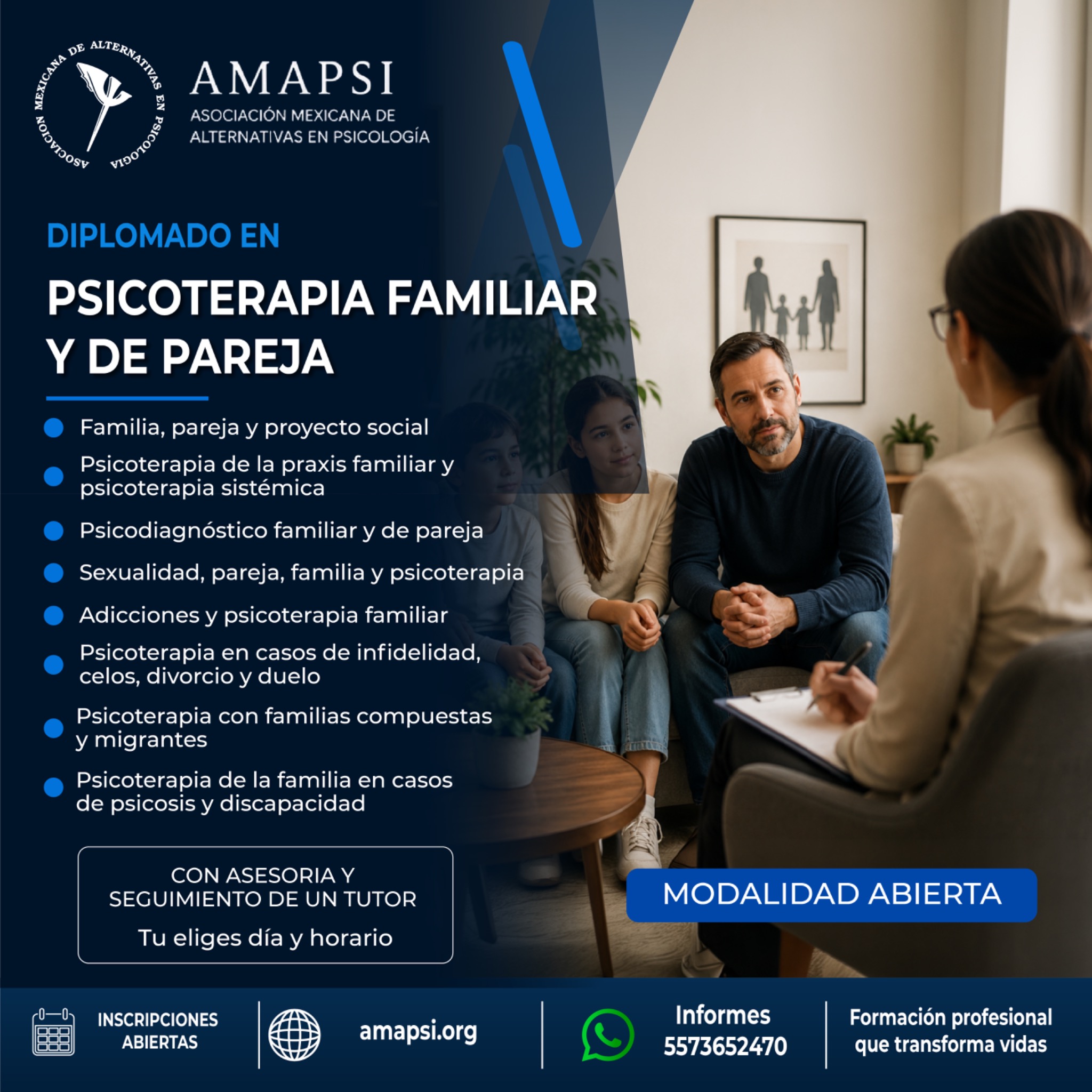 AMAPSI. Asociación Mexicana de Alternativas en Psicología Facebook ad
