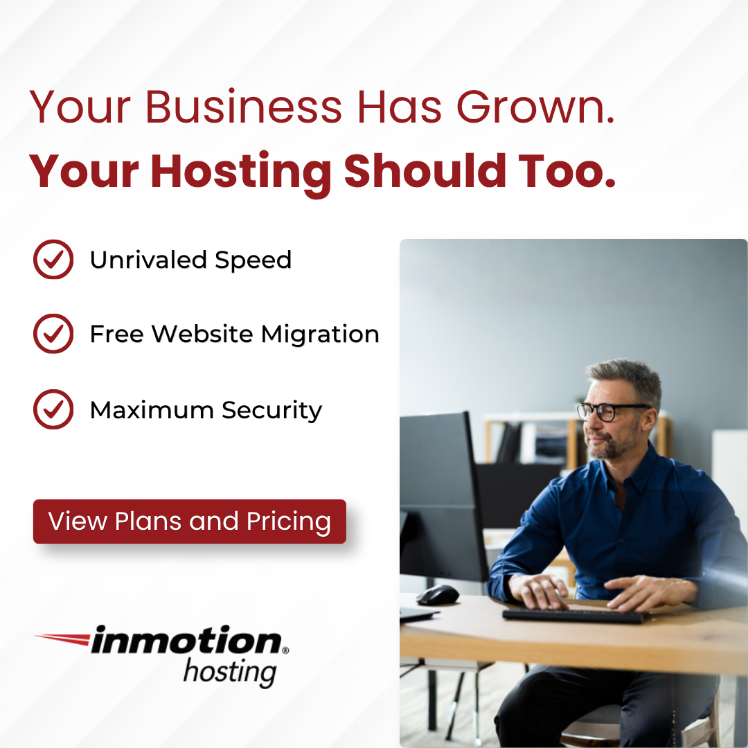 InMotion Hosting, Inc Facebook ad: Hosting Designed for Growth