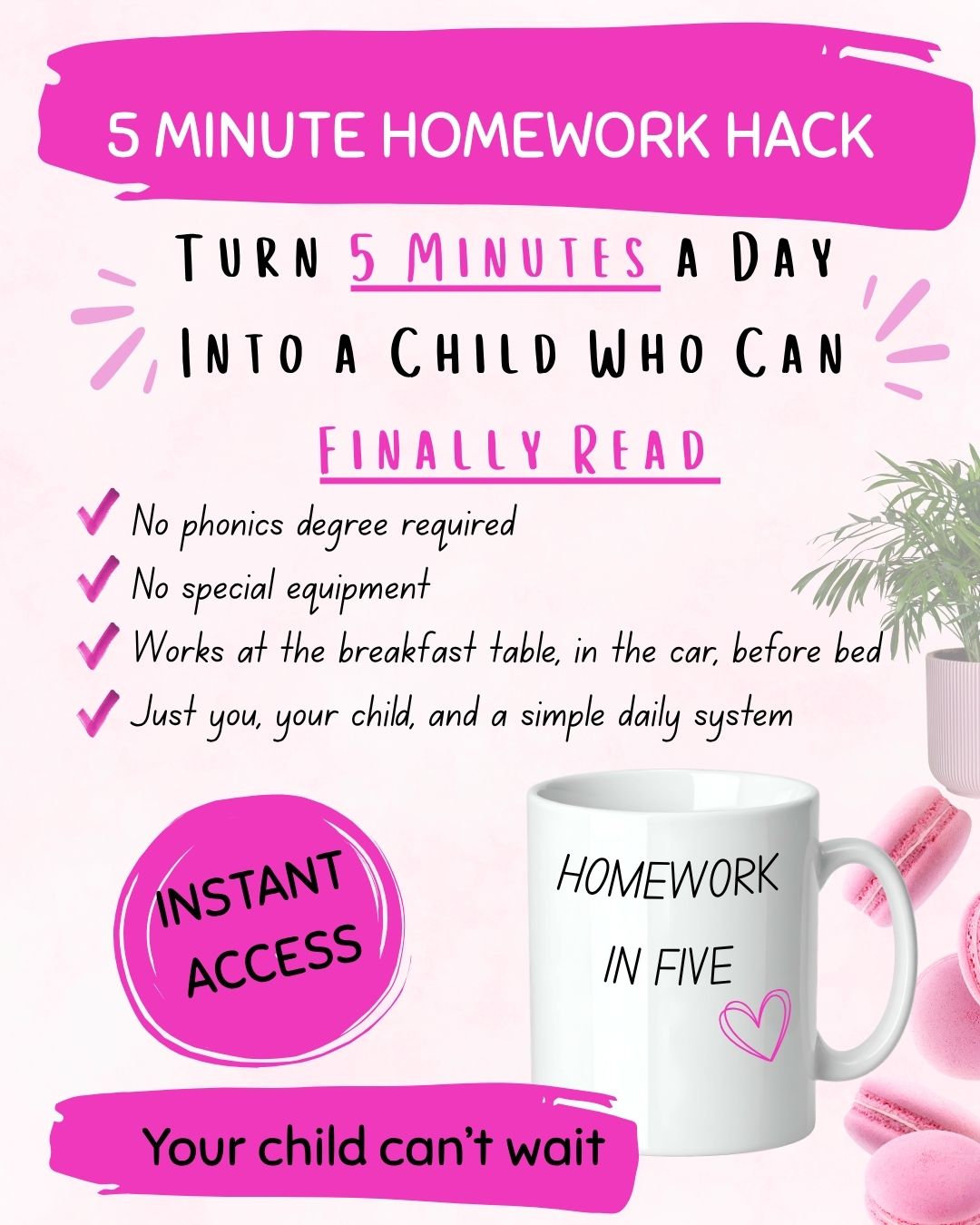 Parent Powered Reading Facebook ad: Transform Their Reading in 5 Mins a day- Guaranteed