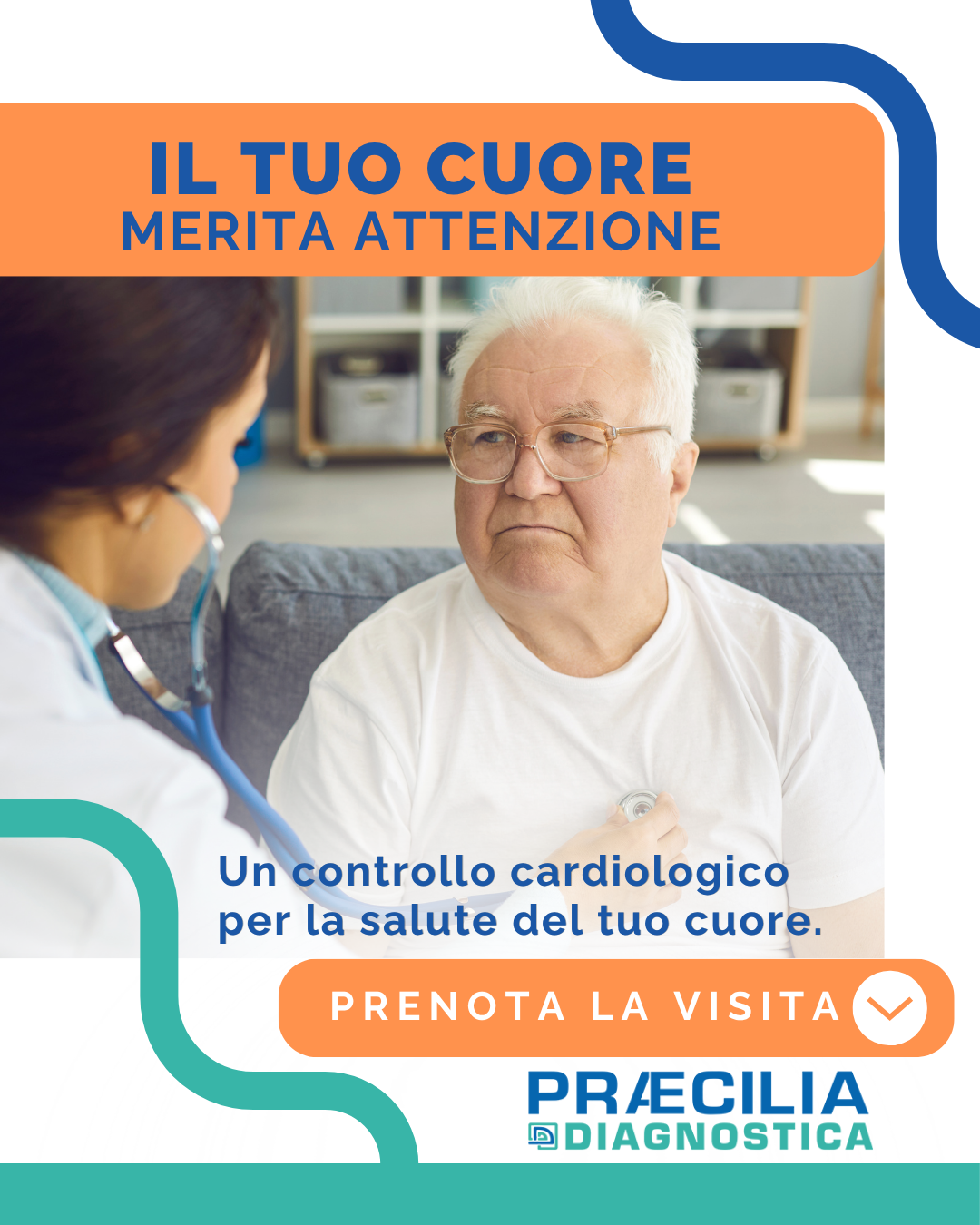 Praecilia Diagnostica Facebook ad: Controlla la Salute del Tuo Cuore