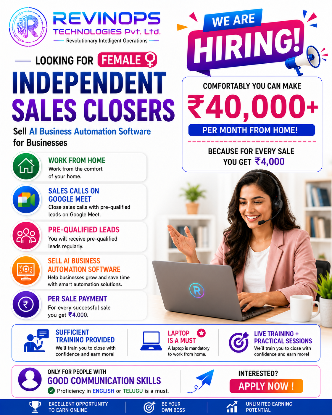 Revinops Technologies Facebook ad from Jul 16, 2026