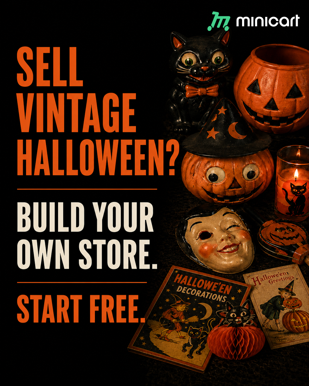 Minicart Facebook ad: Your store live today.
