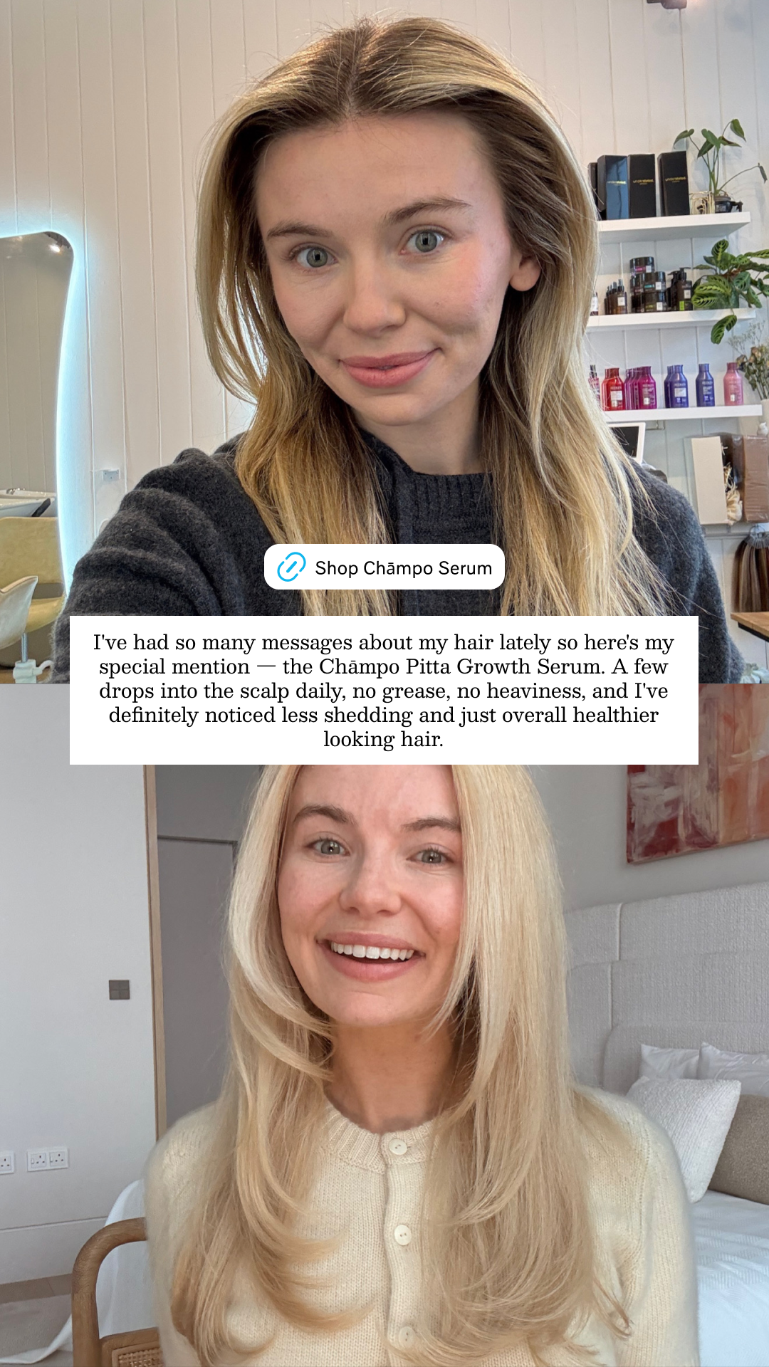 Chāmpo Haircare Facebook ad