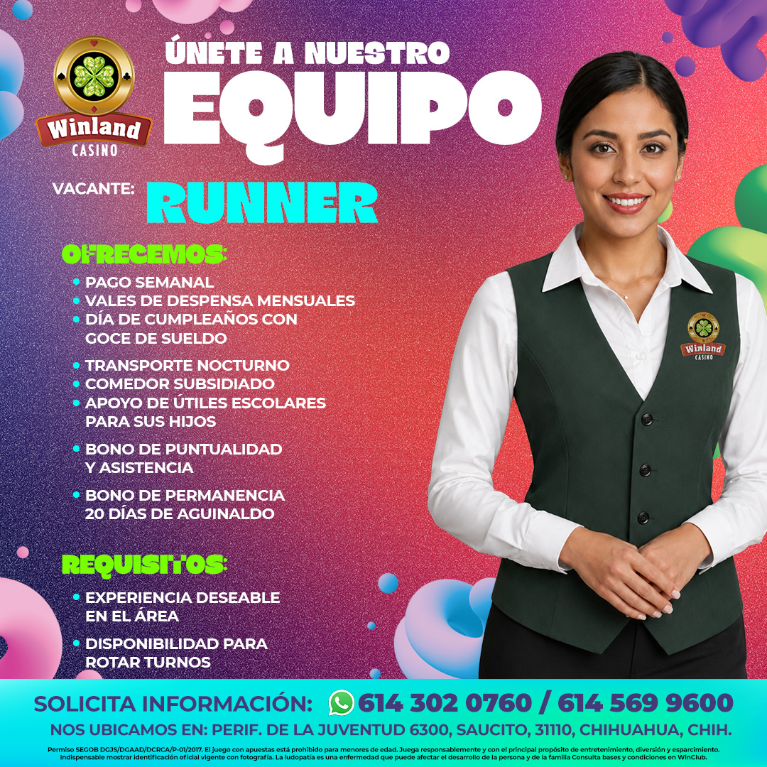 Atracción Talento Winland Chihuahua Facebook ad