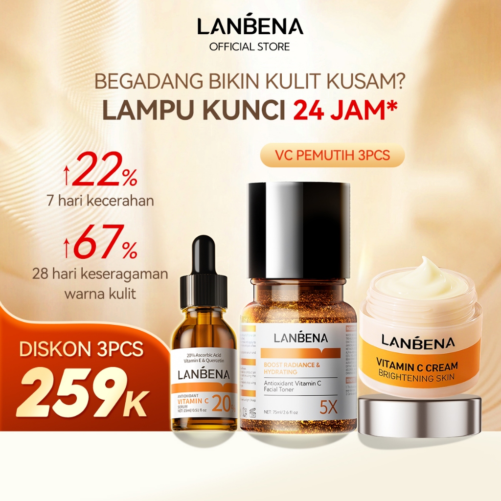 Lanbena Indonesia Skincare Facebook ad: Rp80.900! Kode Voucher Diskon 50%: LANB789