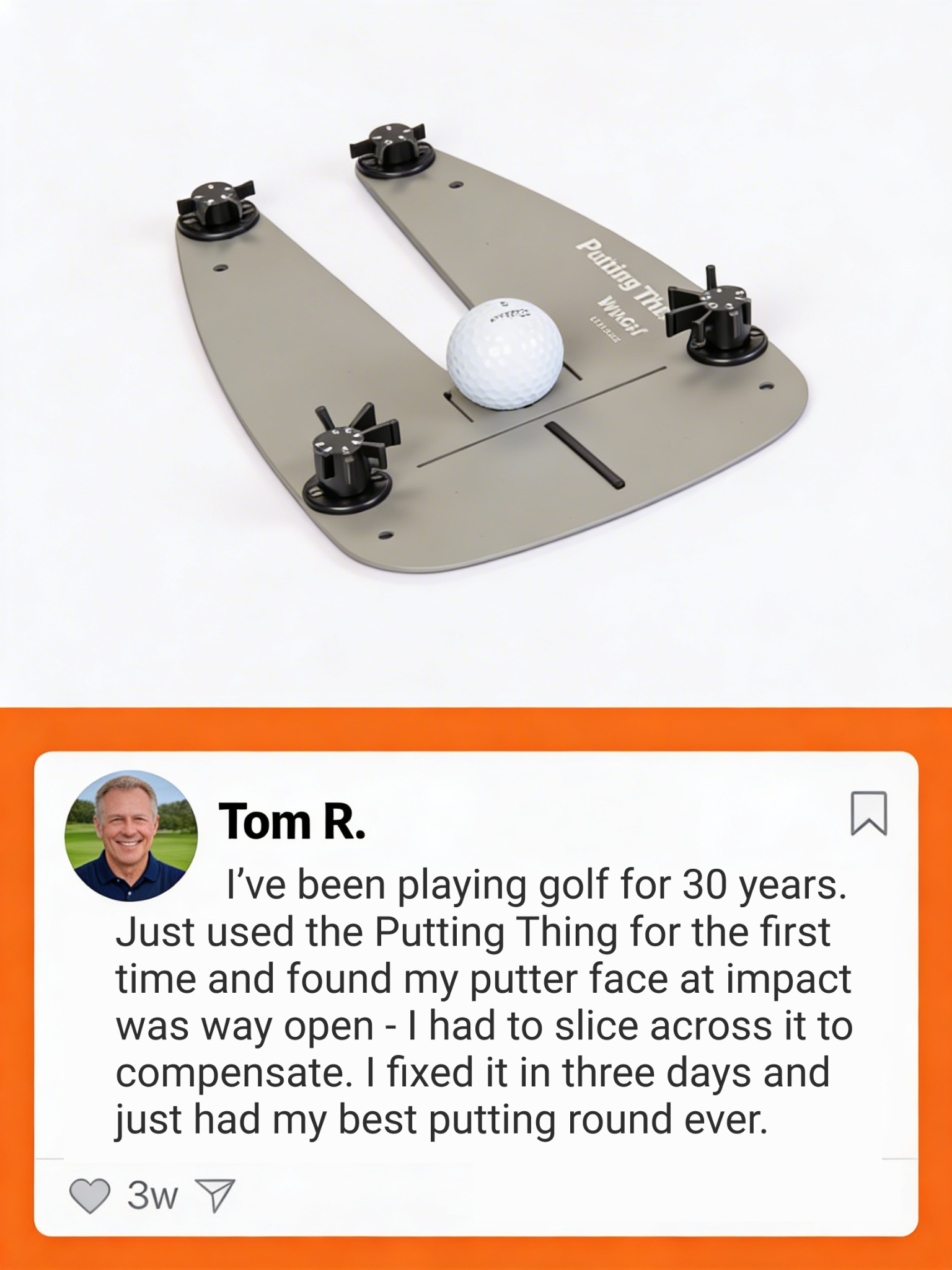WhyGolf Facebook ad