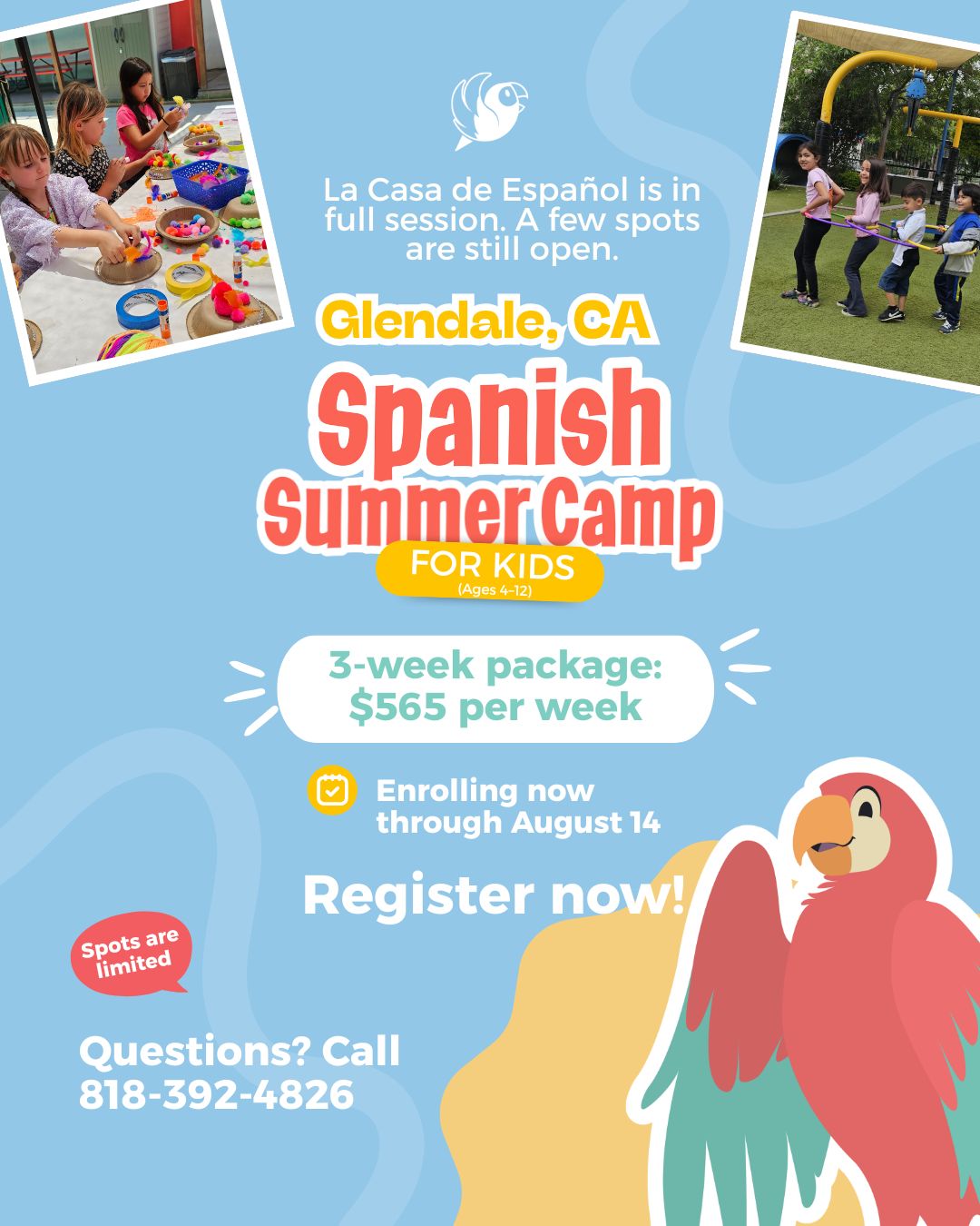 Kallpachay Spanish Immersion Facebook ad
