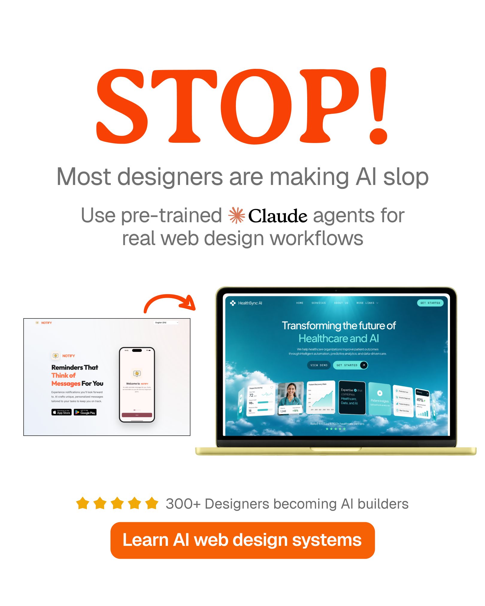 AI Website School Facebook ad: Stop AI Slop