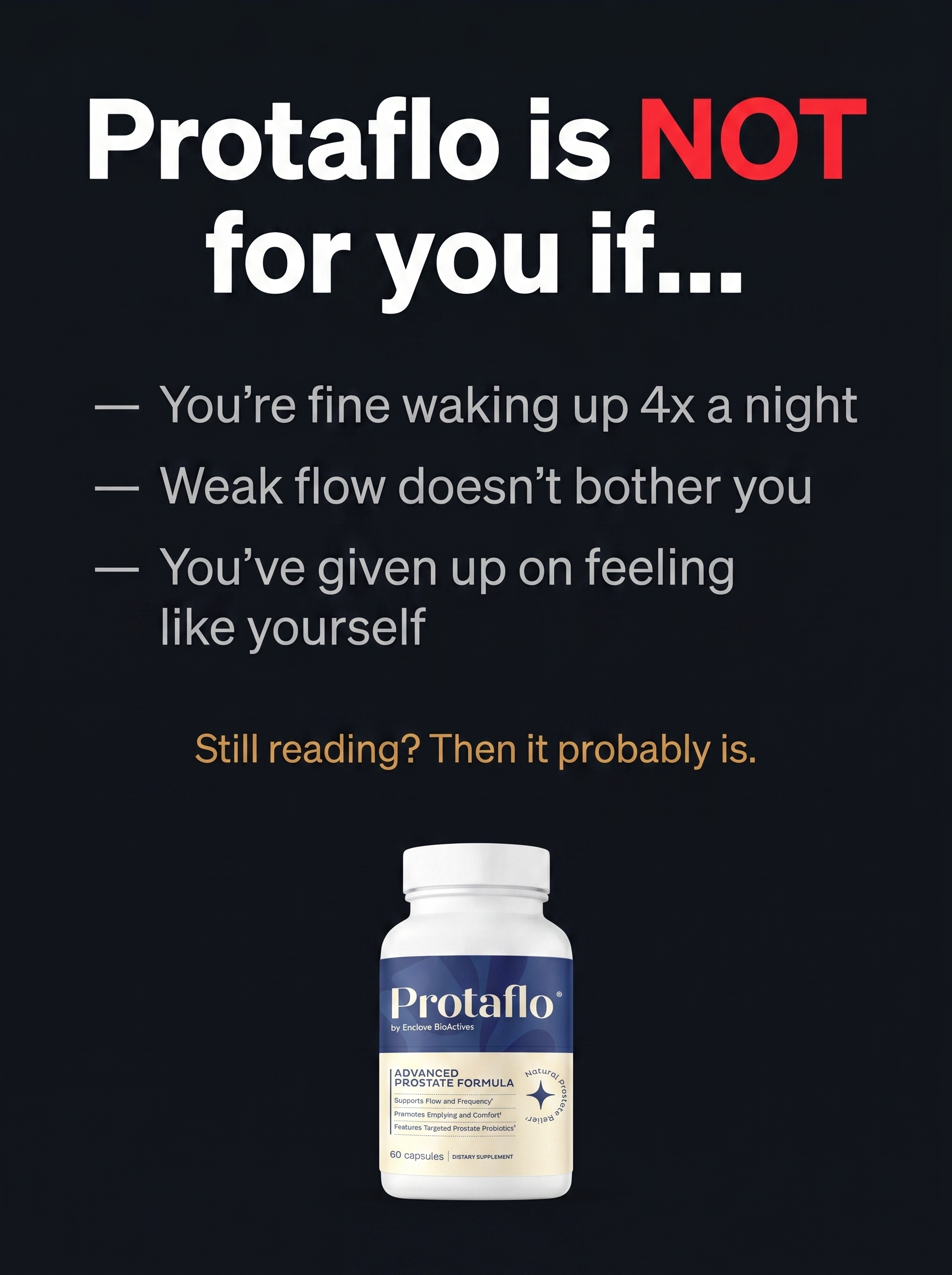 Protaflo Facebook ad