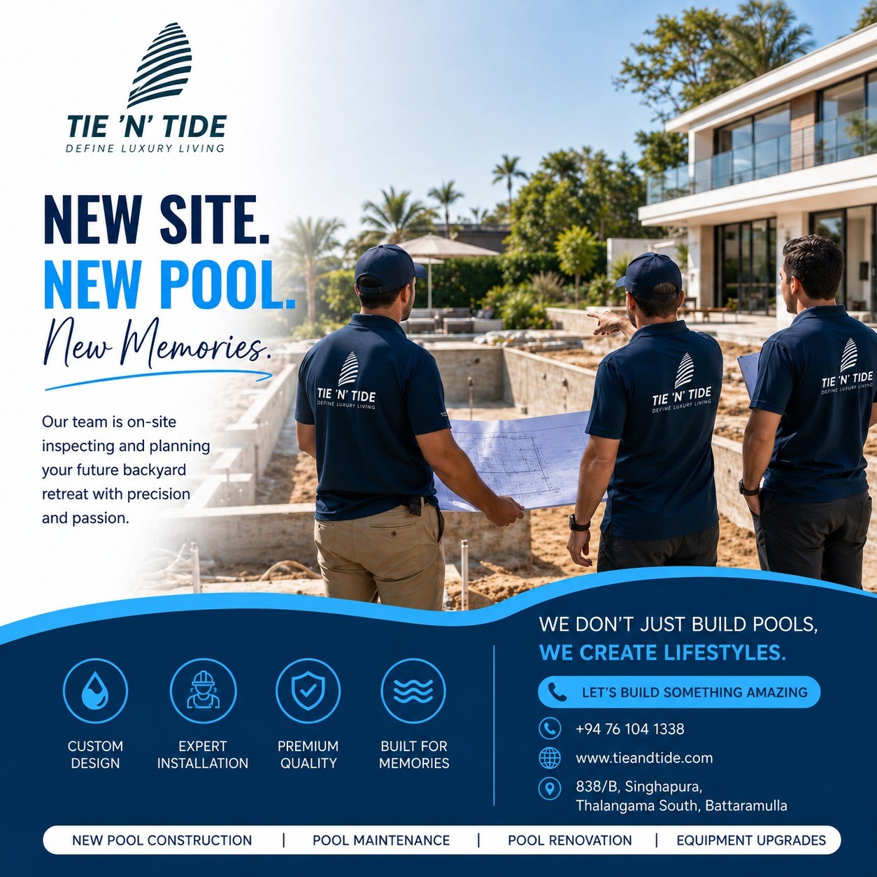 Tie and Tide Pools Facebook ad: ๐๐ฎ๐๐ฅ๐ข๐ญ๐ฒ ๐๐จ๐จ๐ฅ ๐๐จ๐ง๐ฌ๐ญ๐ซ๐ฎ๐๐ญ๐ข๐จ๐งโฆ