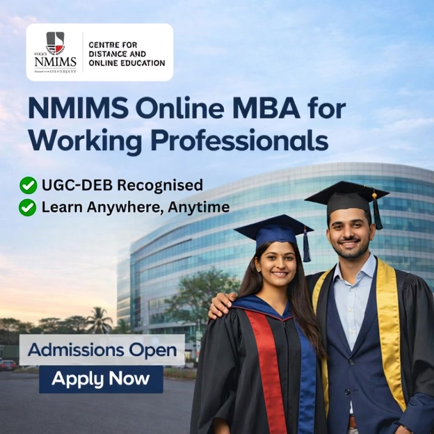 NMIMS Online MBA Facebook ad: Level up to a leadership role - online