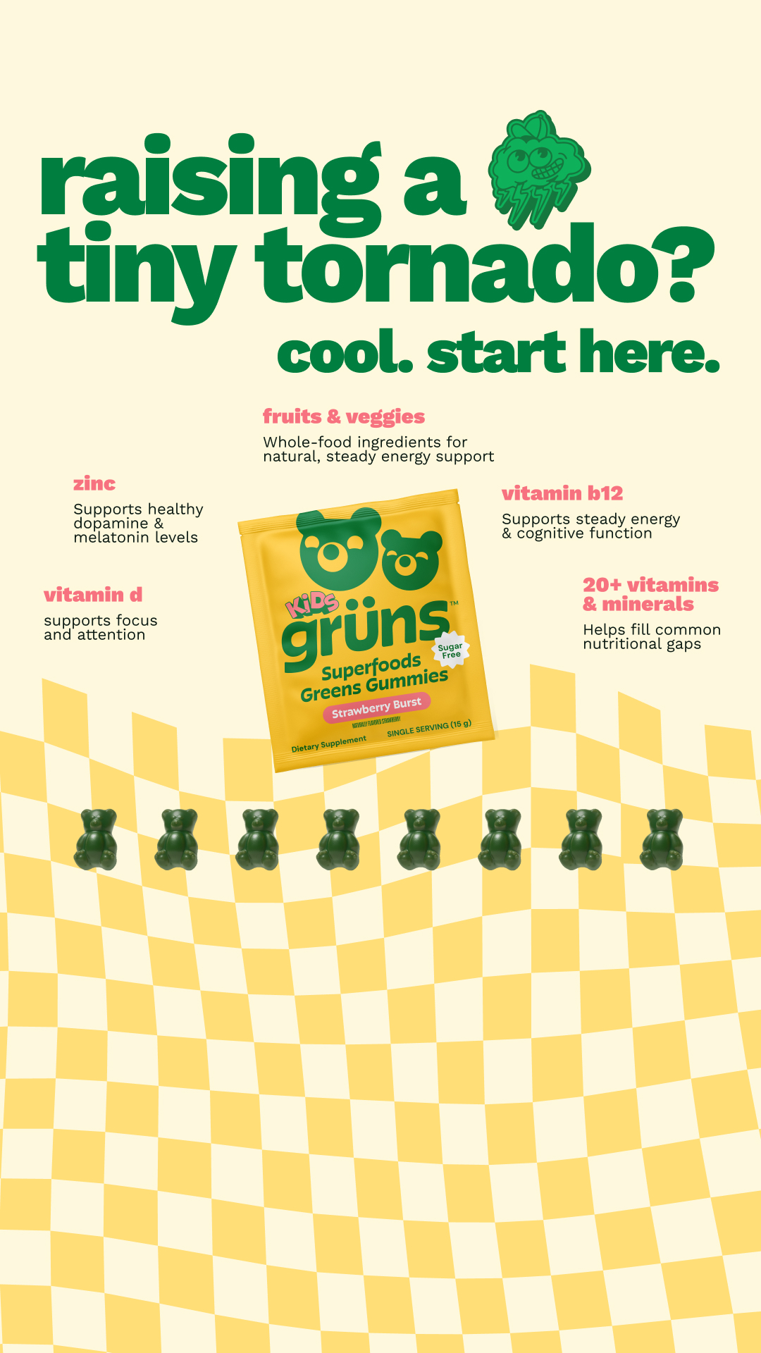 Grüns Kids Facebook ad