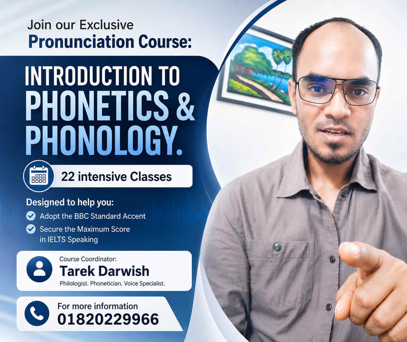 Darwish Academy Facebook ad: Pronunciation Training for Teachers, Students and…