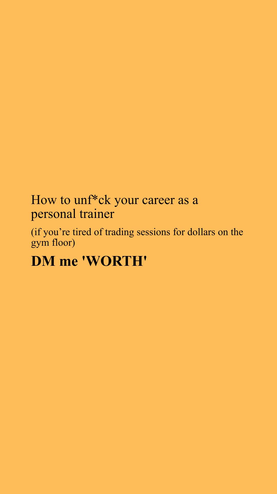 Personal Trainers Business Incubator Facebook ad: Most personal trainers are stuck trading hours for…