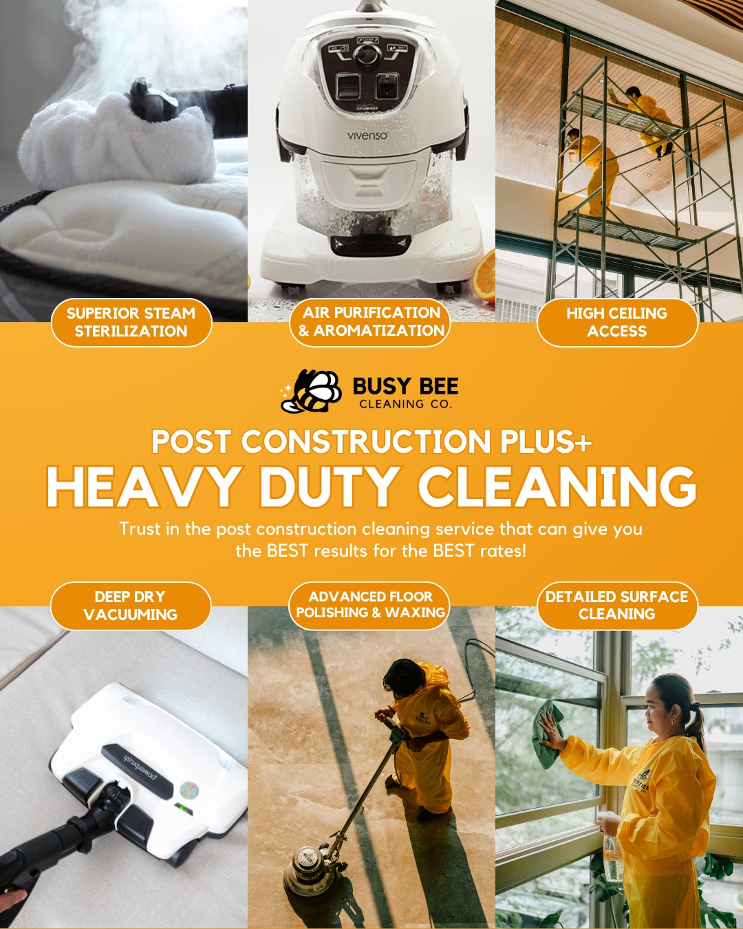 Busy Bee Cleaning Co. Facebook ad