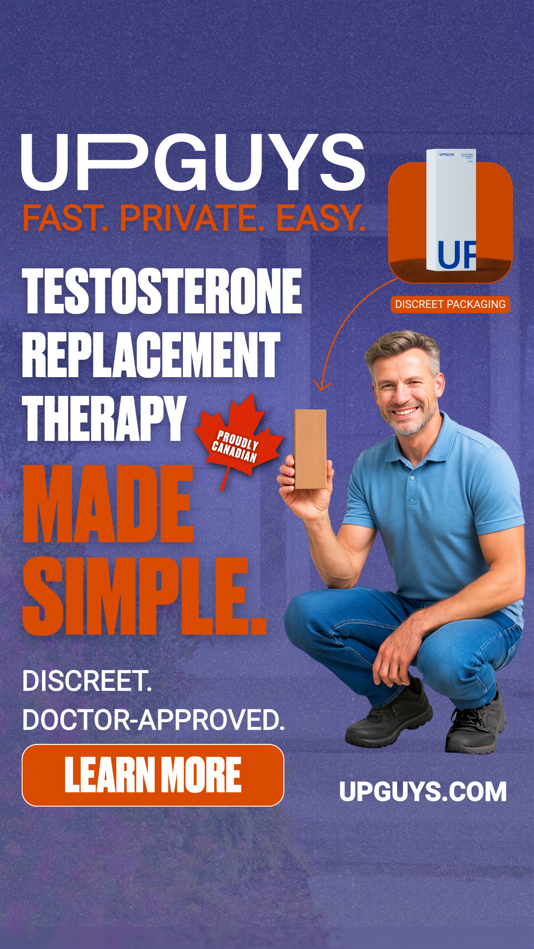 Upguyshealth Facebook ad