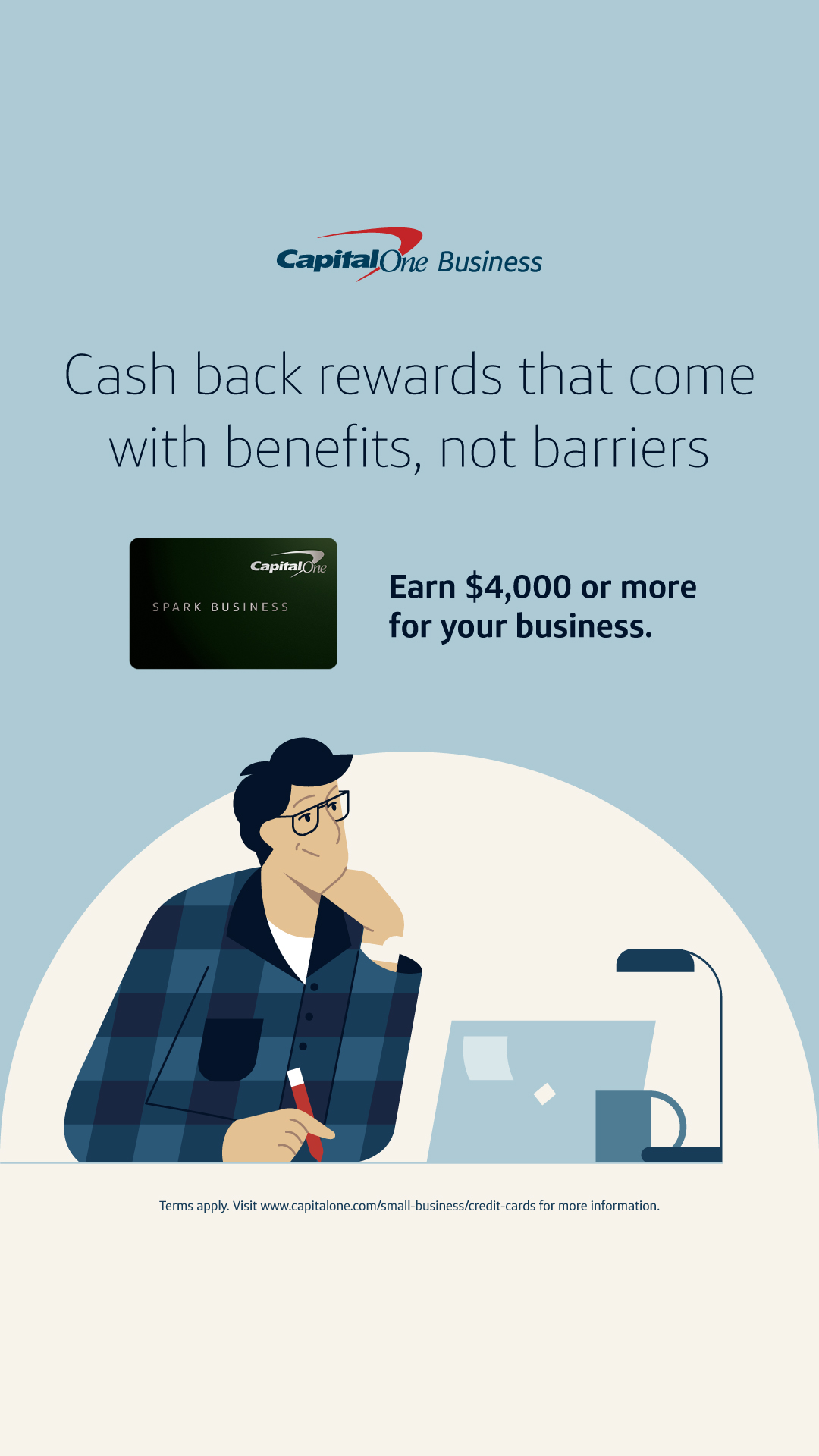 Capital One Business Facebook ad