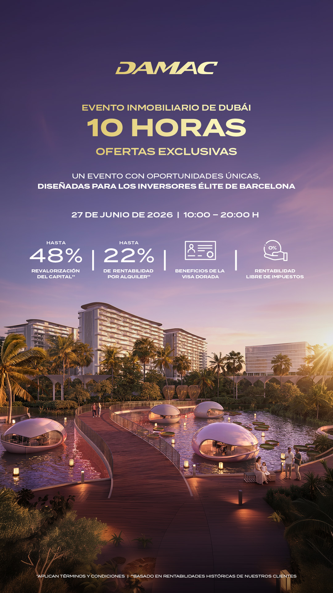 DAMAC Properties Facebook ad from May 20, 2026