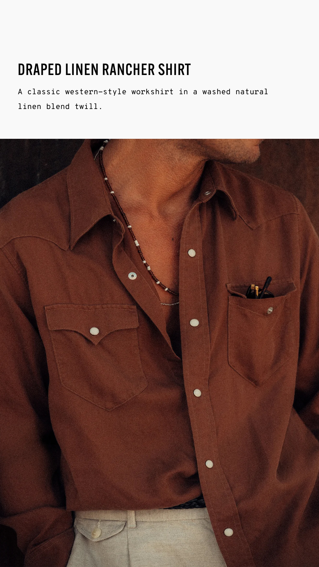 Buck Mason Facebook ad