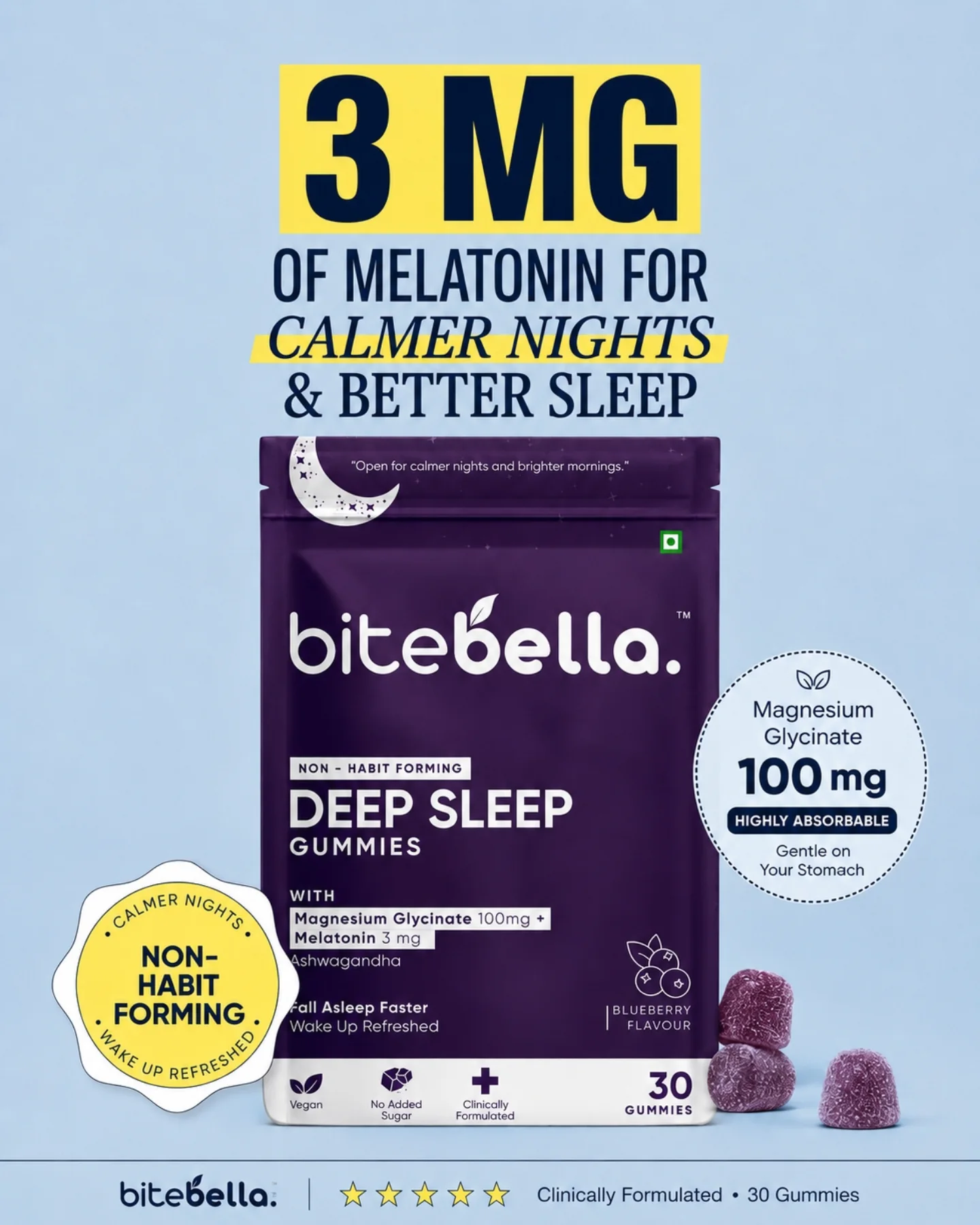 BiteBella Facebook ad: BiteBella Deep Sleep Gummies | Magnesium Glycinate 100mg +…