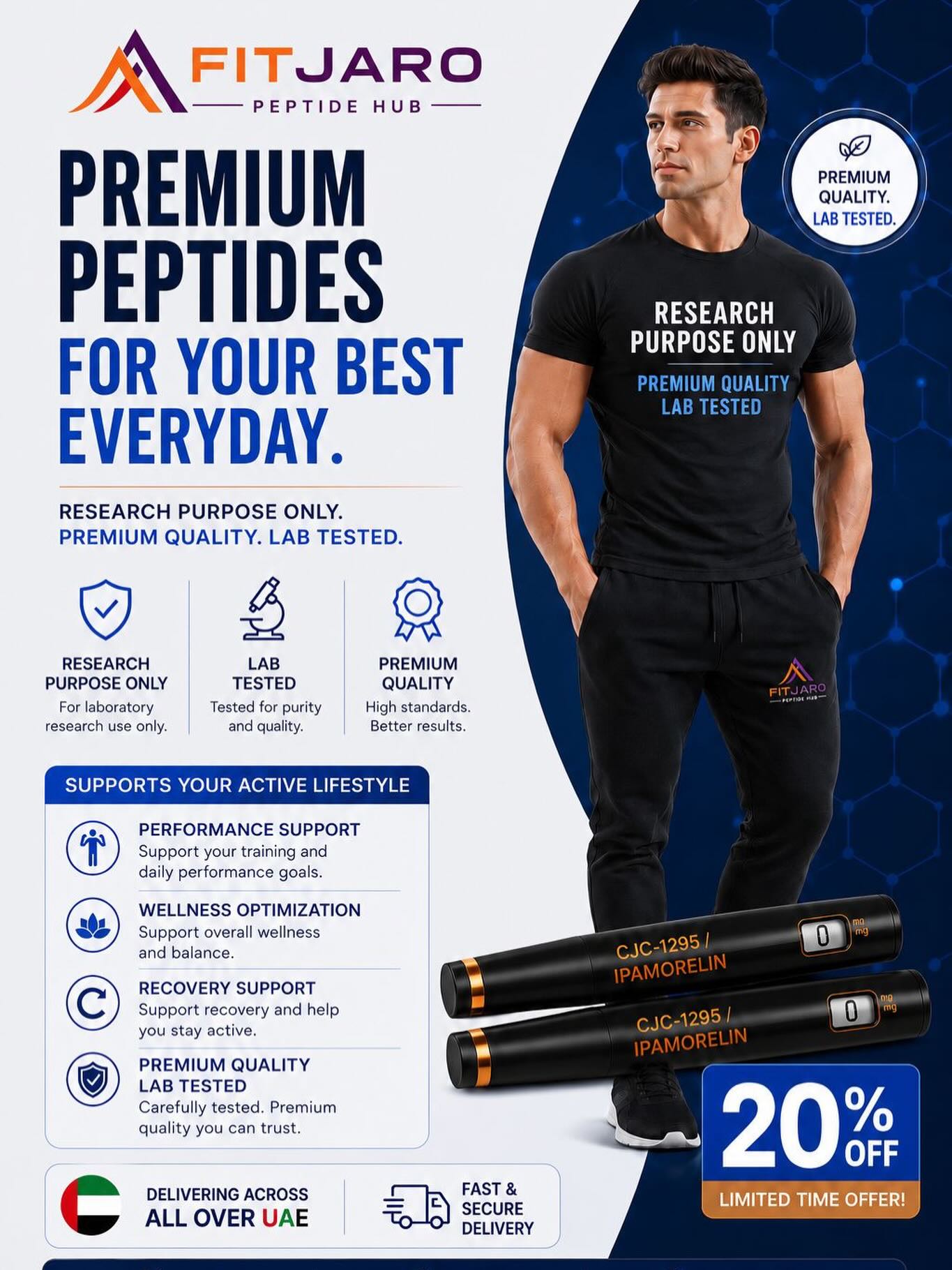Fitjaro wellness pen Facebook ad: Chat on whatsapp