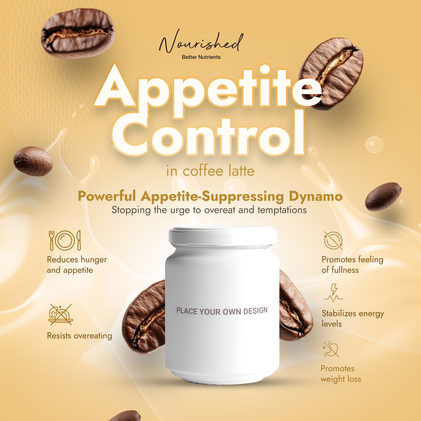 Nourished Facebook ad: PRIVATE LABEL SERIES: Appetite Control Weight Loss Formula