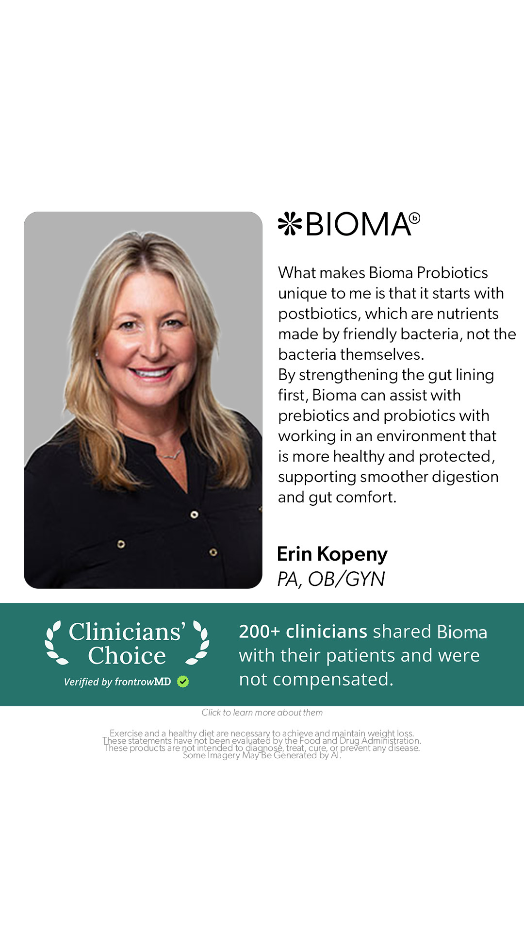 Bioma.Health Facebook ad