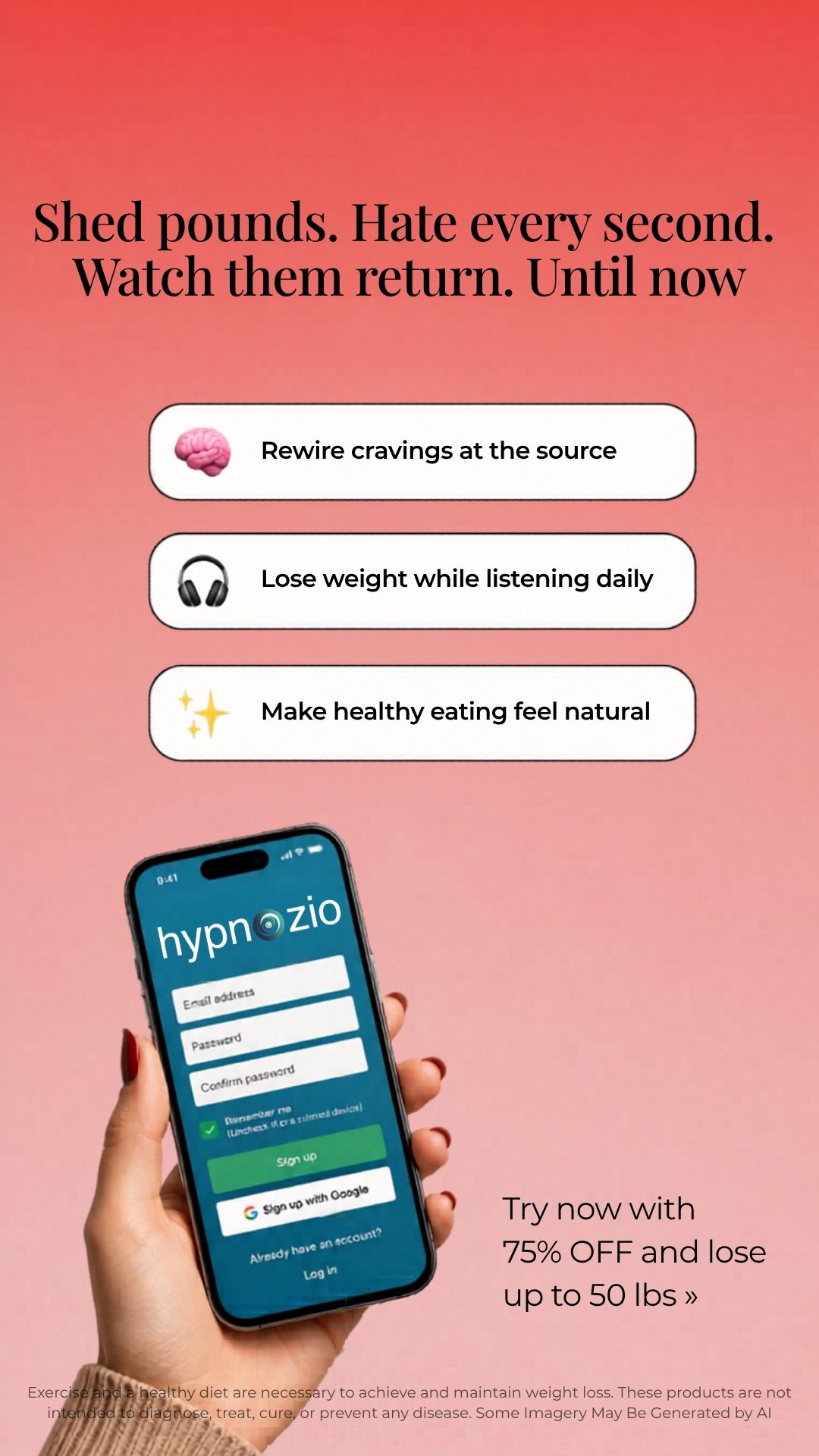 Hypnozio: power of hypnotherapy Facebook ad