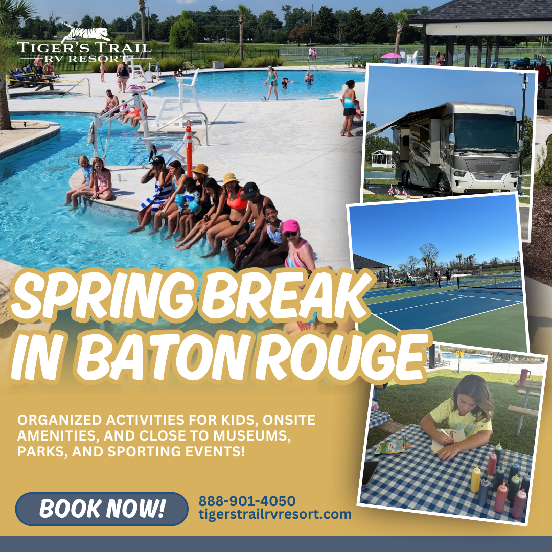 Tiger's Trail RV Resort Facebook ad from Mar 18, 2026